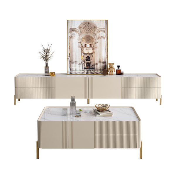 Tea table and TV cabinet combination-HB-K001