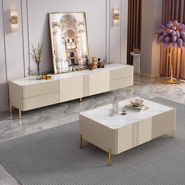 Tea table and TV cabinet combination-HB-K001 - Image 3