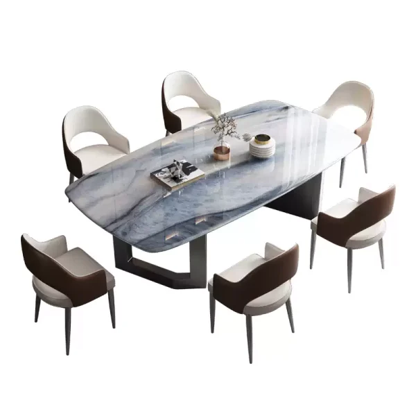 HB-F01-Fendi Marble Dining Table