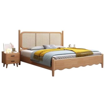 Solid Wood Beds for Export | Customizable Options-HB-1213