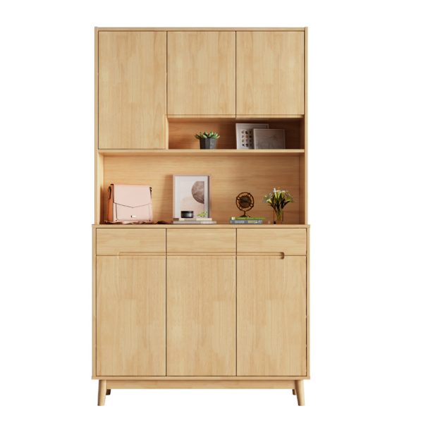 HB-2908-Wooden shoe cabinet with storage