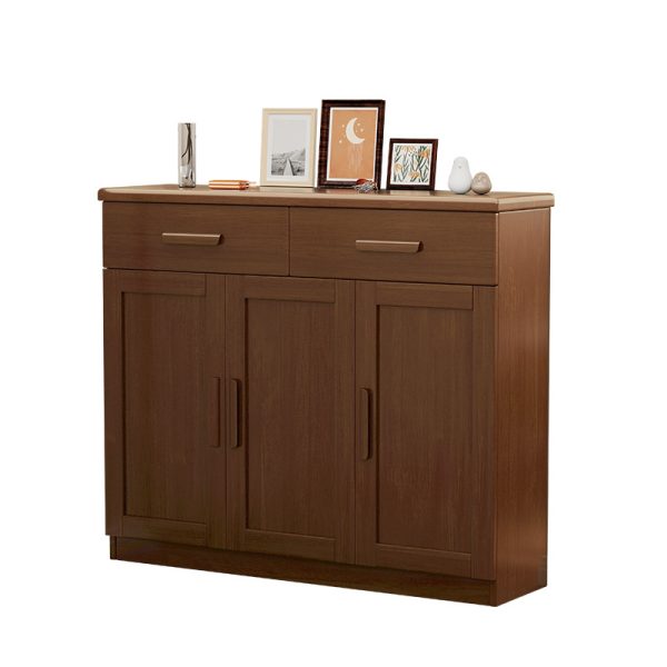 hb-x32-Wooden shoe cabinet with storage