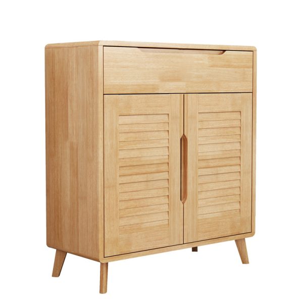 HB-050-Wooden shoe cabinet with storage