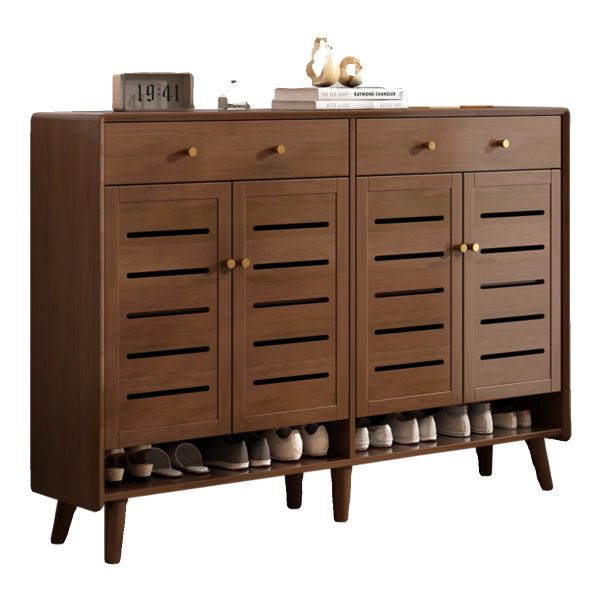 HB-5502-Wooden shoe cabinet with storage