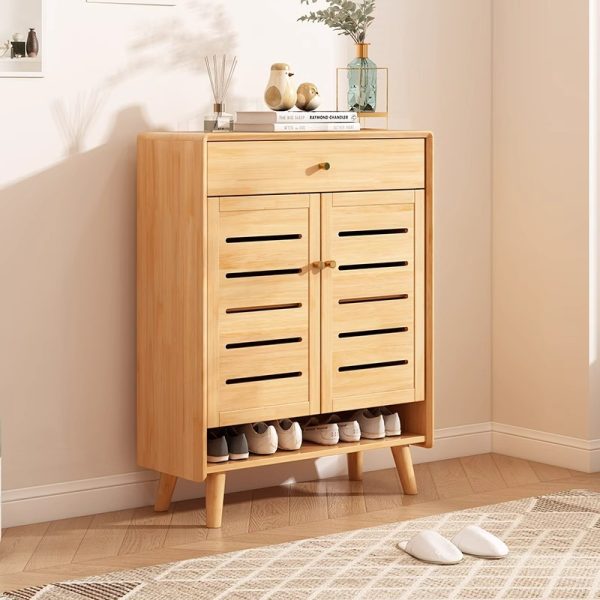 HB-5502-Wooden shoe cabinet with storage - Image 2