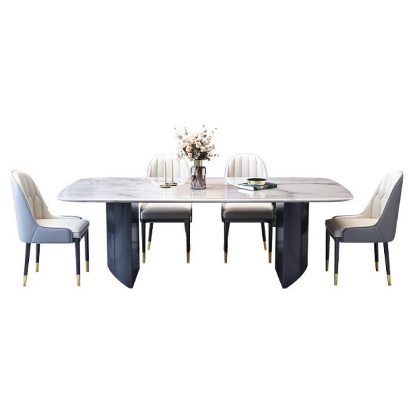 HB-505-Horseshoe-foot dining table