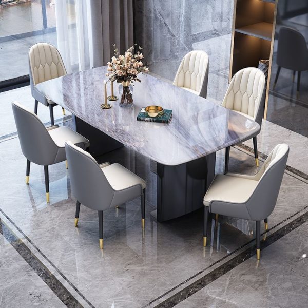 HB-505-Horseshoe-foot dining table - Image 3