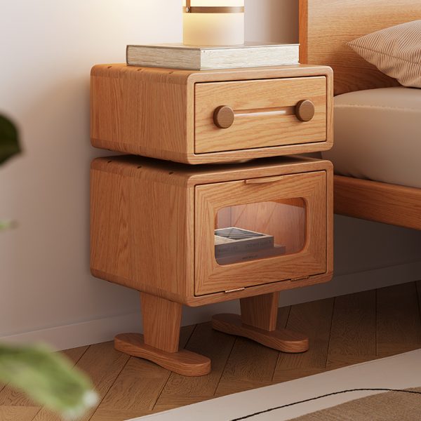 Modern Robot-Inspired Red Oak Sideboard