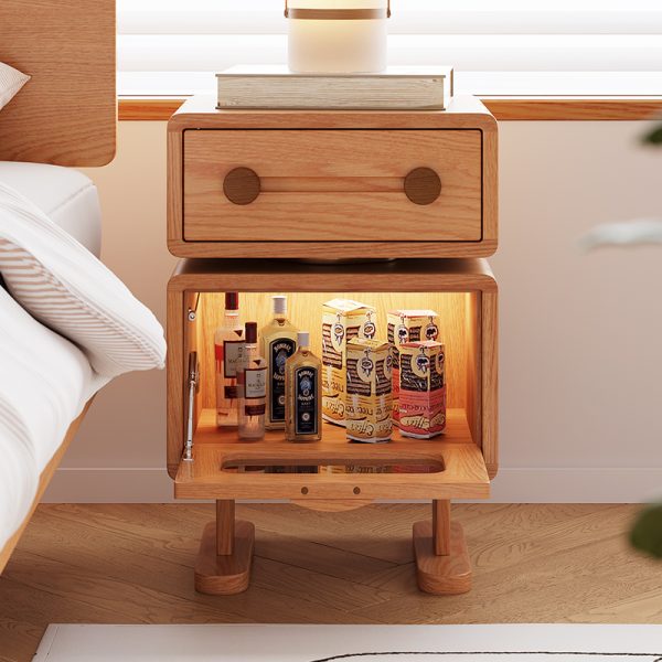 Modern Robot-Inspired Red Oak Sideboard