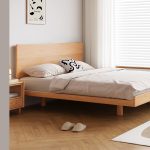 Red Oak Solid Wood Bed for Wholesale