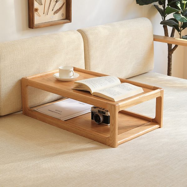 Modern Red Oak Side Table - North American Craftsmanship