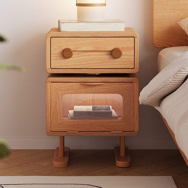 Modern Robot-Inspired Red Oak Sideboard