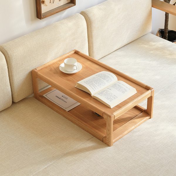 Modern Red Oak Side Table - North American Craftsmanship