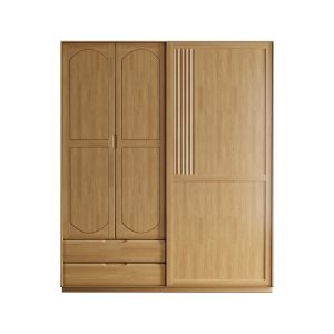 One push two open wardrobe