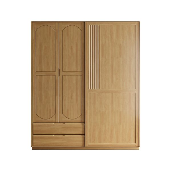 One push two open wardrobe