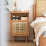 Contemporary Red Oak Nightstand - Wholesale Supply
