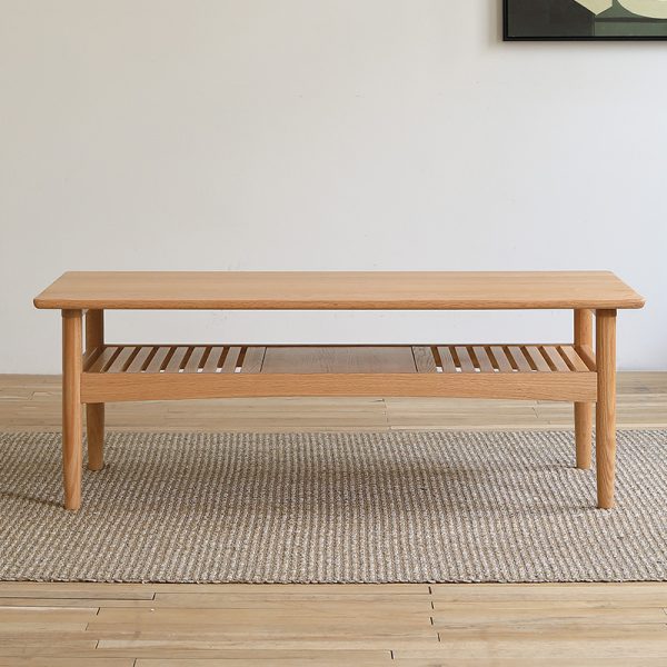 Contemporary Red Oak Coffee Table - Wholesale Supply