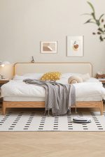 Solid Red Oak Bed for North American Market