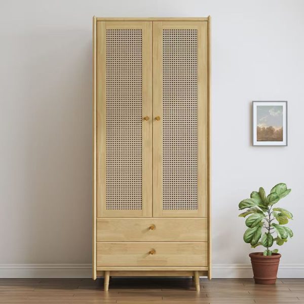 Solid wood wardrobe