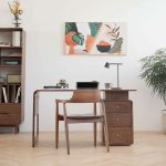 American style solid wood desk
