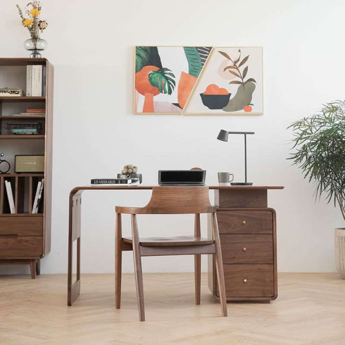American style solid wood desk