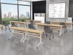 Adjustable and Foldable Study Desk for Educational Settings