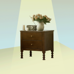 Discover vintage elegance with the rubberwood solid