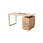 Scandinavian coffee table combines minimalist design with natural wood for versatile elegance.