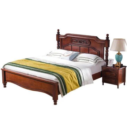 solid wood bed