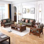 American Country Solid Wood Sofa