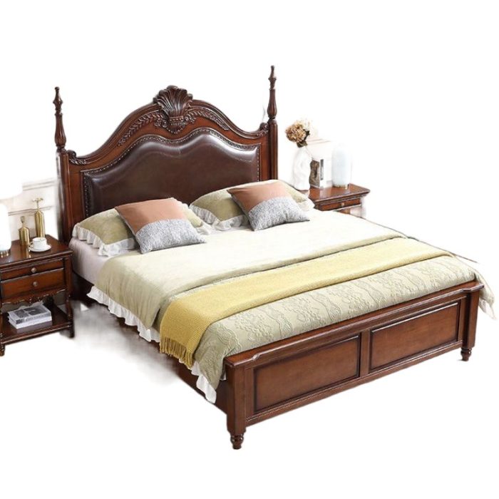solid wood bed