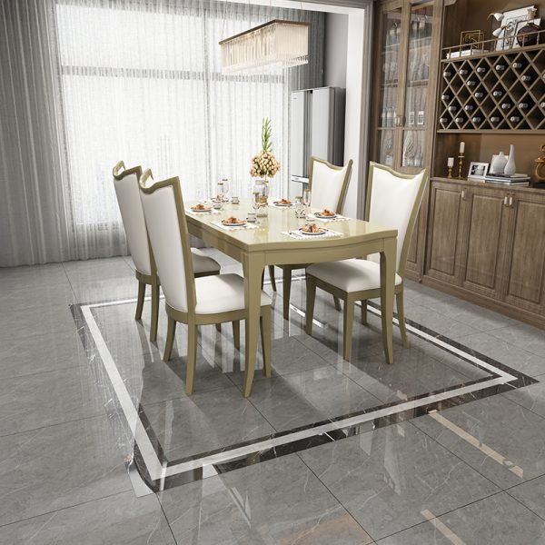 American Light Luxury Solid Wood Dining Table - Minimalist Modern Design with Stone Tabletop