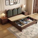 solid wood bed