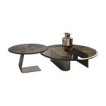 Modern Luxury Tempered Glass Coffee Table - Artistic Design & Premium Quality