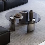 Luxury Tempered Glass Coffee Table - Scratch-Resistant & Easy to Clean
