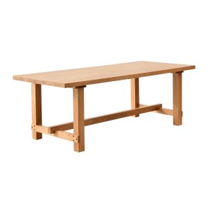 White Ash Wood Conference Table - Rectangular, Modern Minimalist Design