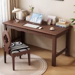 Retro Minimalist Writing Desk in White Ash Wood