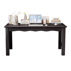 Retro Minimalist Writing Desk in White Ash Wood