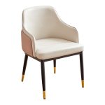 Sleek Dining Chair with Backrest - Modern & Space-Saving