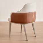Sleek Dining Chair with Backrest - Modern & Space-Saving