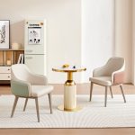 Sleek Dining Chair with Backrest - Modern & Space-Saving