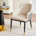 Sleek Dining Chair with Backrest - Modern & Space-Saving