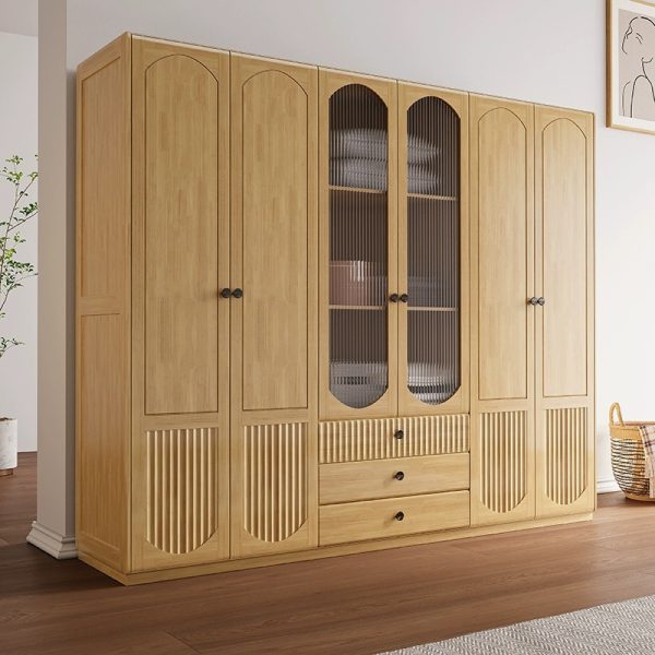 Solid wood wardrobe