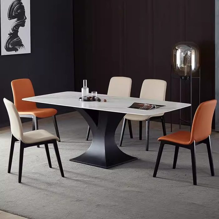 Sleek Stainless Steel Table Legs