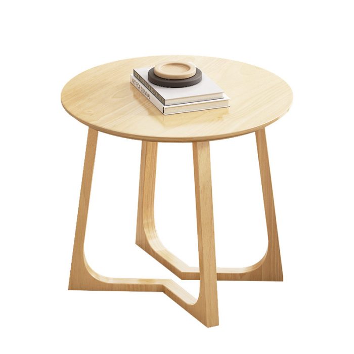 Compact Nordic Round Coffee Table for Small Urban Environments