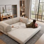 Lightweight 36D foam sofa, easy to move and rearrange