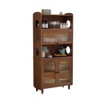 Contemporary Mid-Century Solid Wood Sideboard