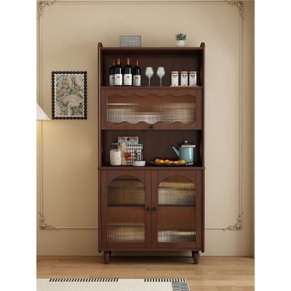 Contemporary Mid-Century Solid Wood Sideboard