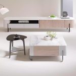 Contemporary Nordic Glass Coffee Table and TV Cabinet Set for Distributors