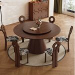 Contemporary Scandinavian Solid Wood Dining Table for Wholesale